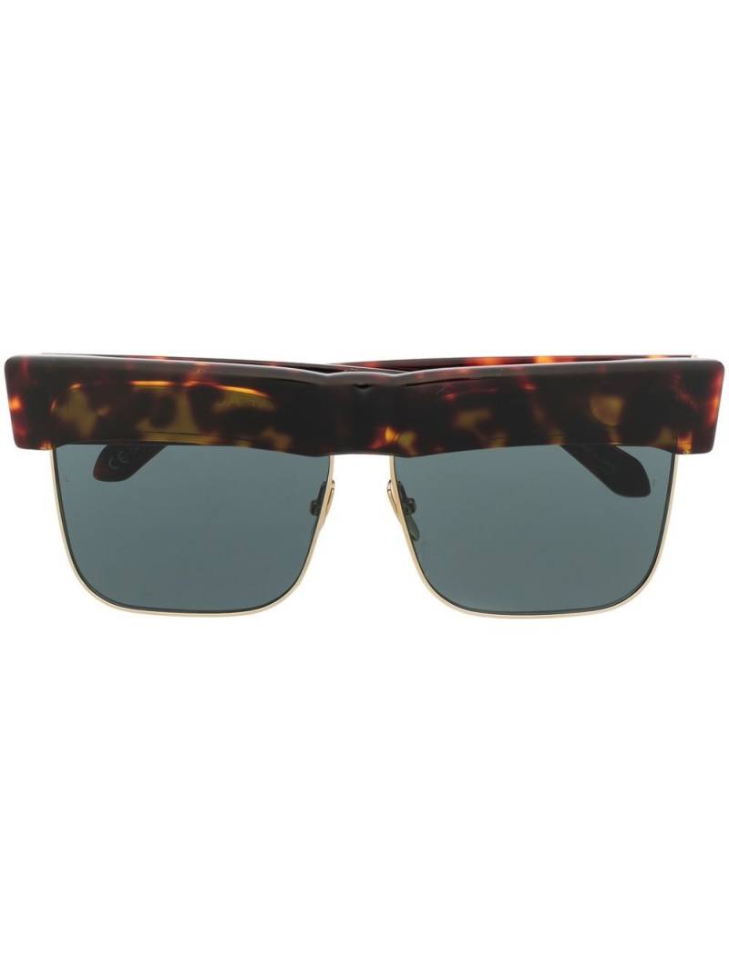 Linda Farrow tortoiseshell-effect oversize-frame sunglasses - Brown von Linda Farrow