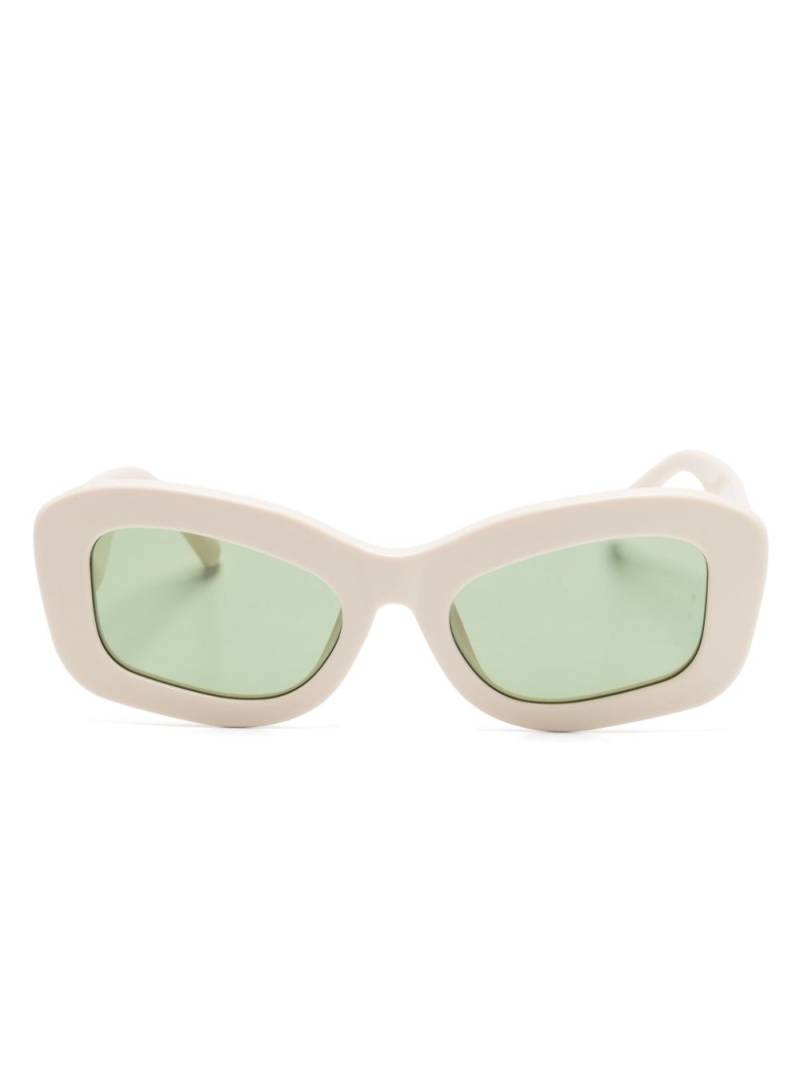 Linda Farrow x Attico Harry sunglasses - Neutrals von Linda Farrow