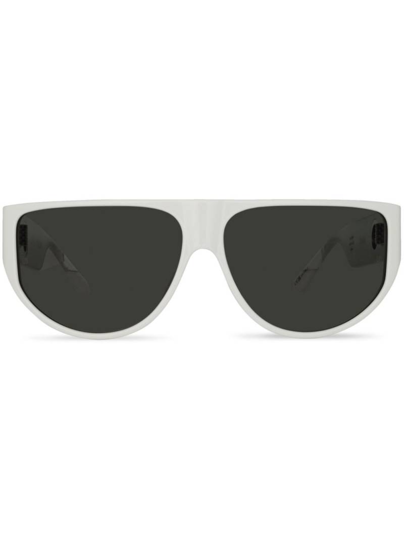 Linda Farrow x Charli Howard Elodie oversize-frame sunglasses - White von Linda Farrow