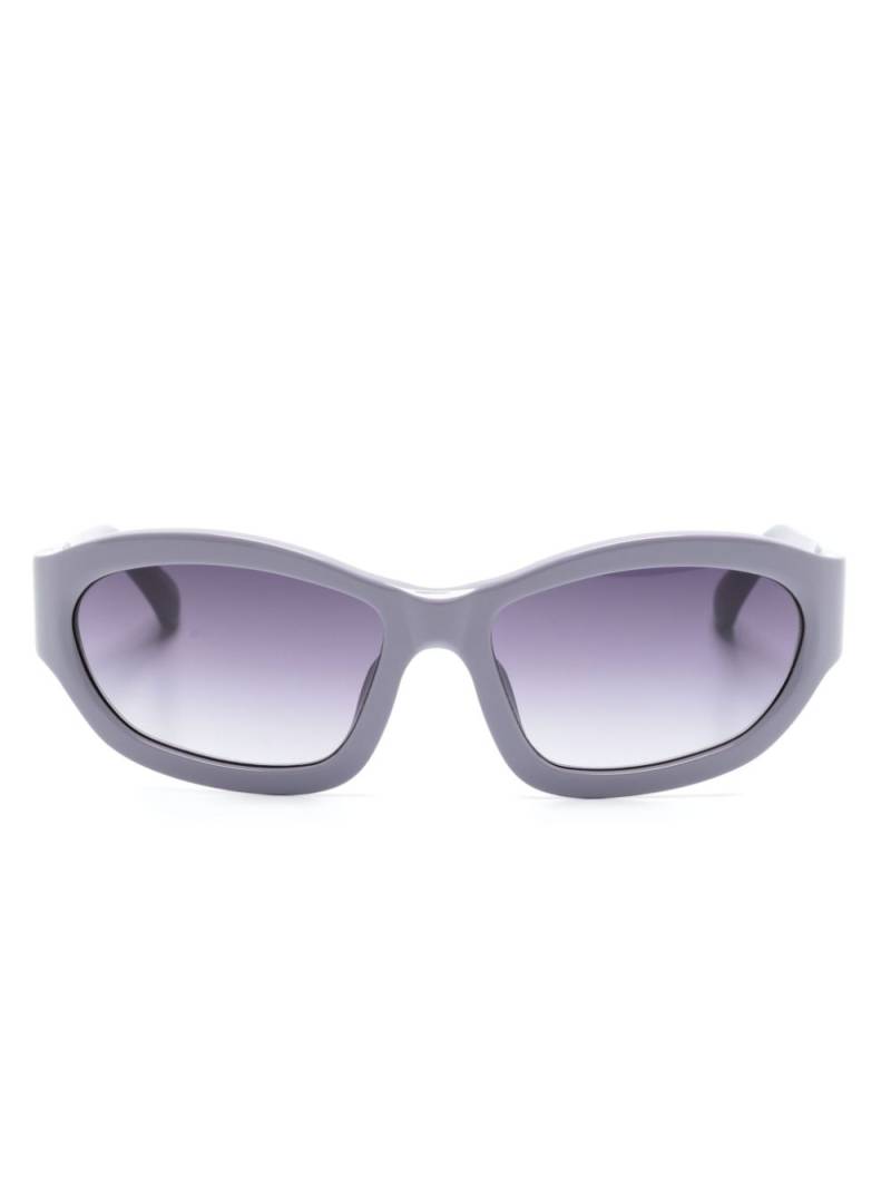 Linda Farrow x Dries Van Noten D-Frame sunglasses - Purple von Linda Farrow