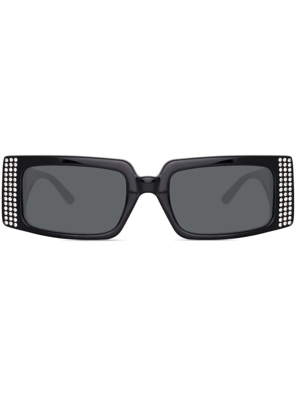 Linda Farrow x Magda Butrym rectangle-frame sunglasses - Black von Linda Farrow