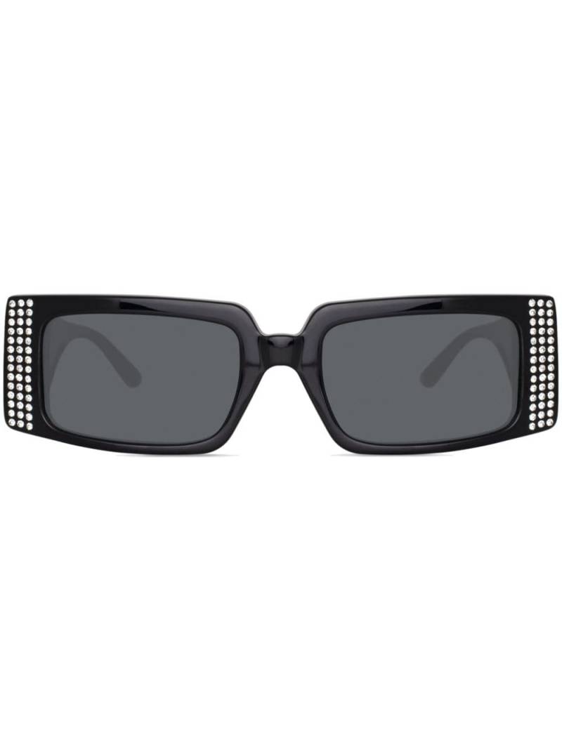 Linda Farrow x Magda Butrym rectangle-frame sunglasses - Black von Linda Farrow