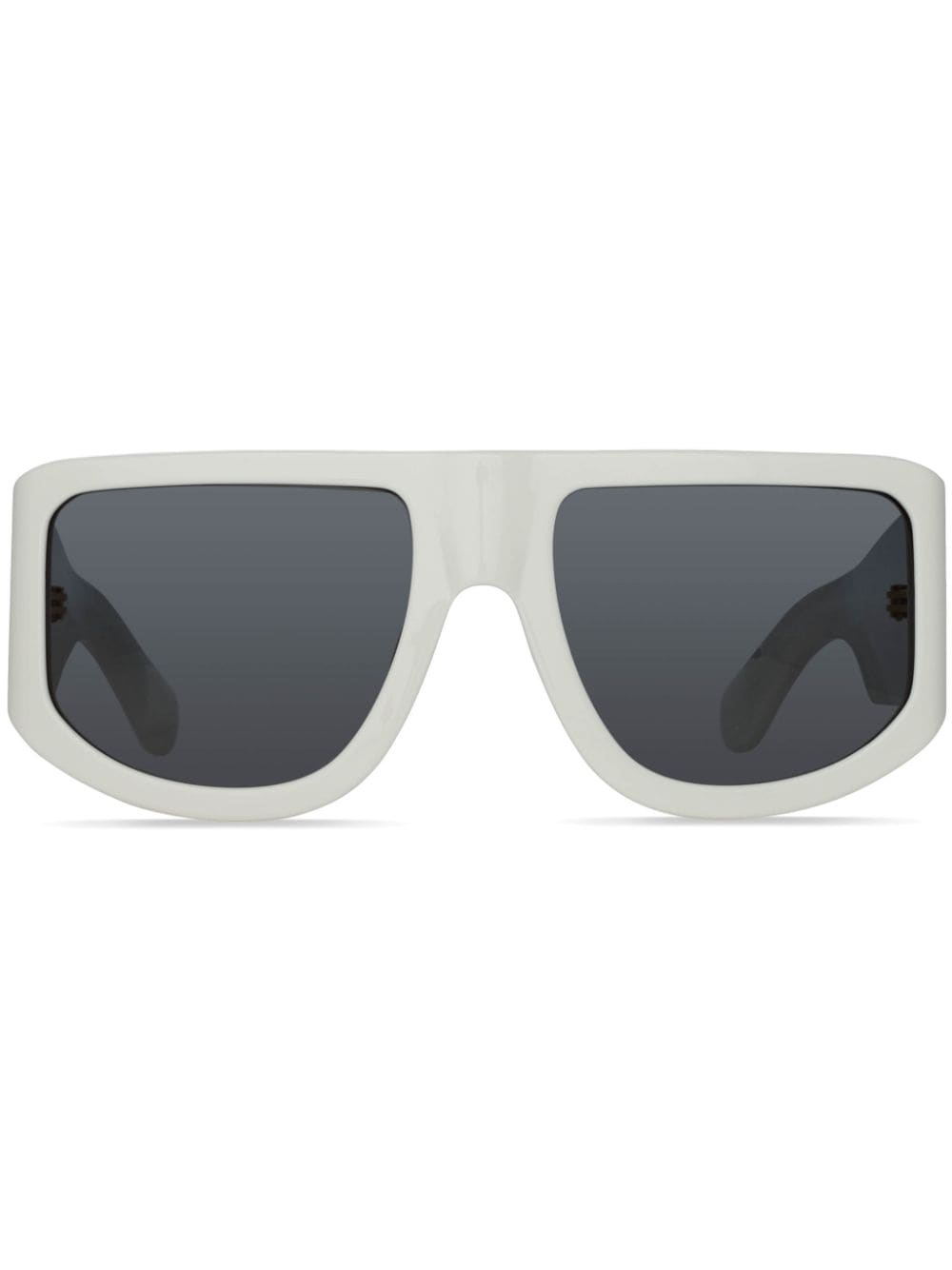 Linda Farrow x Nué It Girl oversized frame sunglasses - White von Linda Farrow
