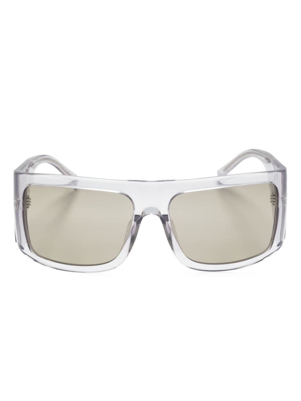 The Attico x Linda Farrow Andre oversize sunglasses - Neutrals von The Attico
