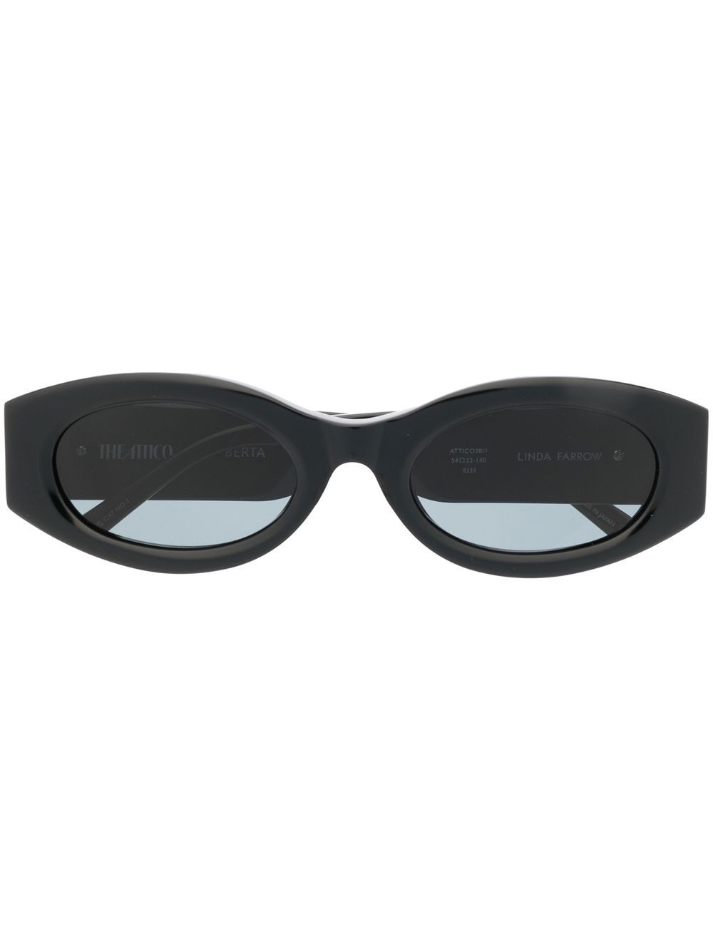 Linda Farrow x The Attico Berta round-frame sunglasses - Black von Linda Farrow