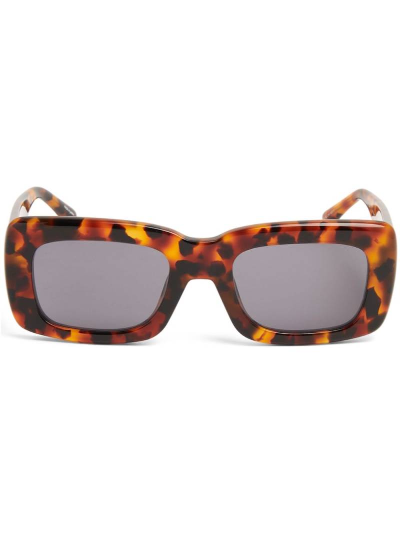 Linda Farrow x The Attico Marfa sunglasses - Brown von Linda Farrow