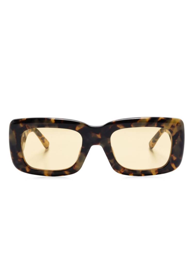 Linda Farrow x The Attico Marfa sunglasses - Brown von Linda Farrow