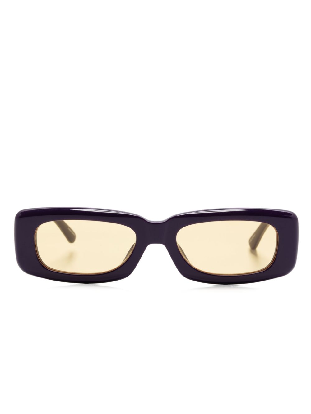 Linda Farrow x The Attico mini Marfa sunglasses - Purple von Linda Farrow