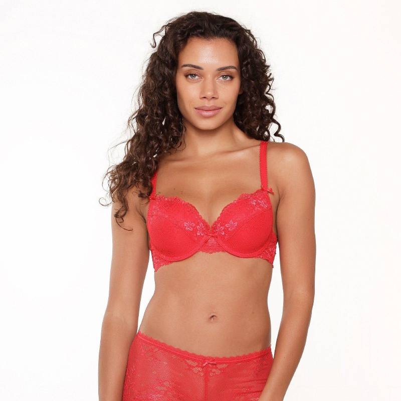 Push Up Bh Damen Rot Bunt A/70 von LingaDore