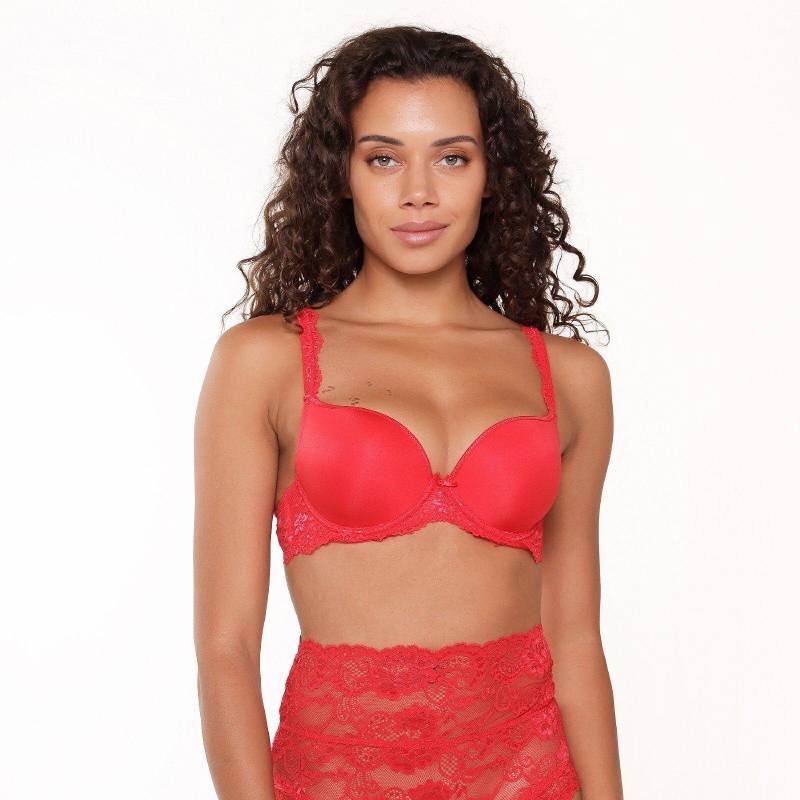 T-shirt Push Up Bh Damen Rot Bunt B/65 von LingaDore