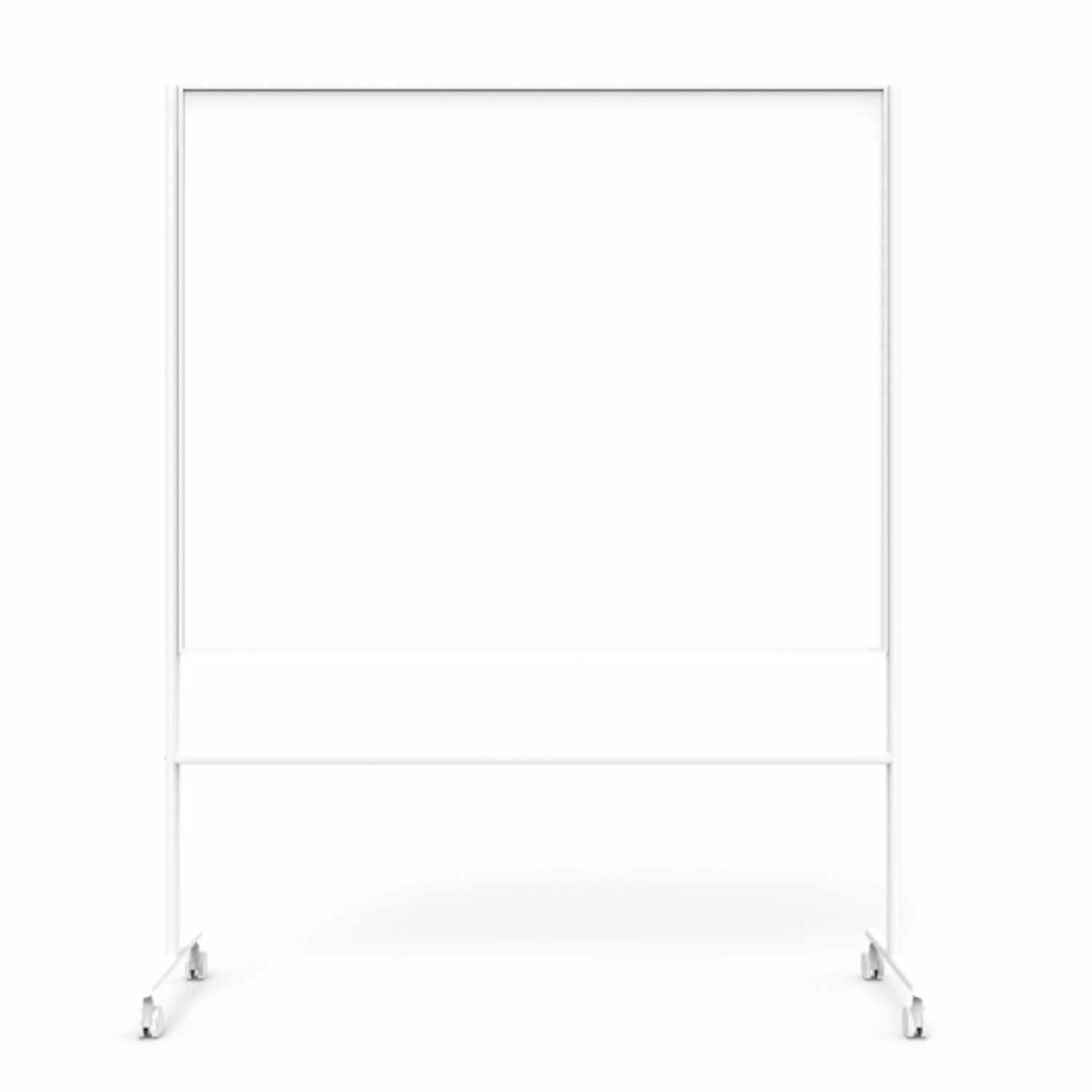 ONE doppelseitiges mobiles Whiteboard Schreibtafel, Breite 156,7 cm, Farbe weiss von Lintex