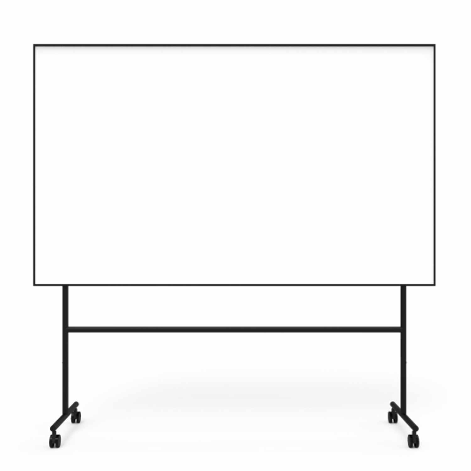 ONE mobiles Whiteboard Schreibtafel, Breite 200,7 cm, Farbe schwarz von Lintex