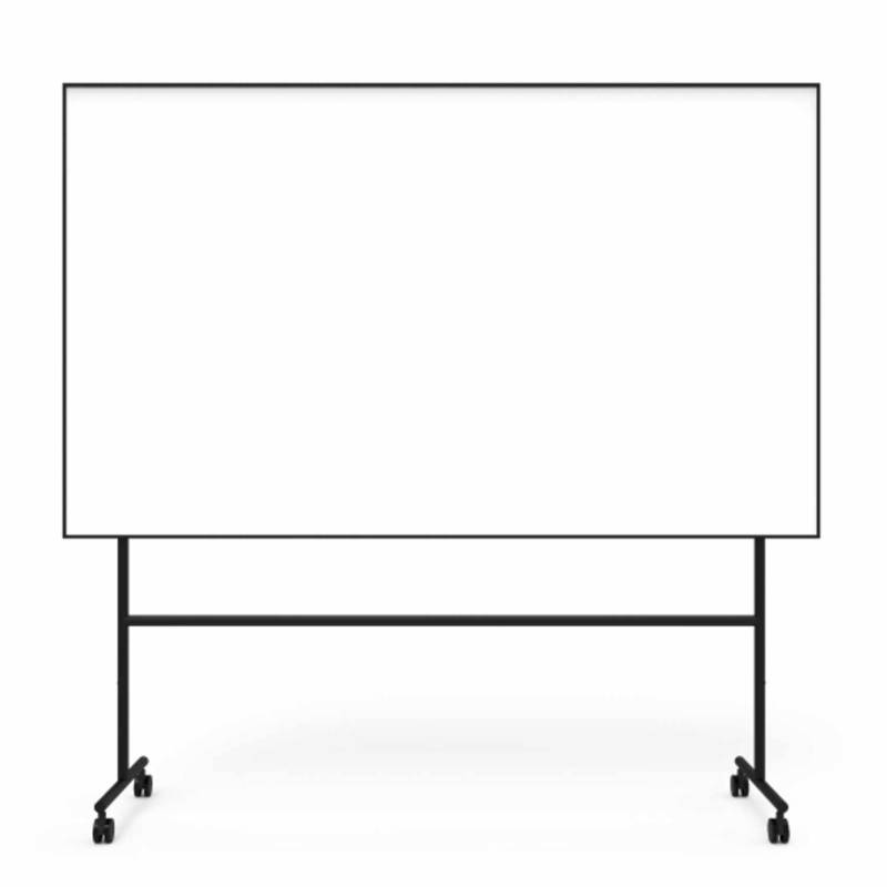 ONE mobiles Whiteboard Schreibtafel, Breite 200,7 cm, Farbe schwarz von Lintex