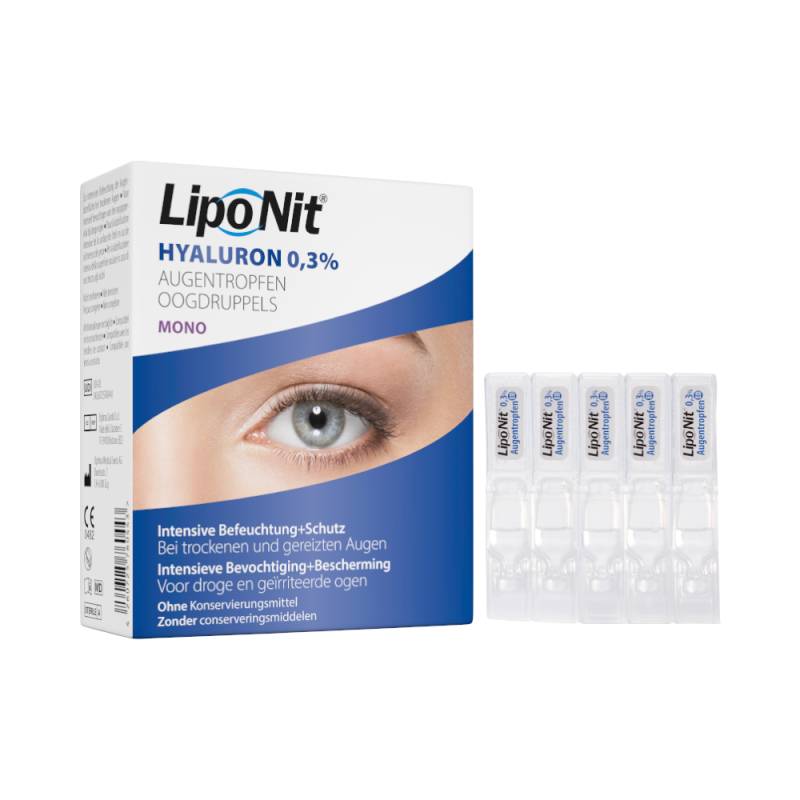 Lipo Nit Hyaluron Augentropfen Gel 0.3% 30x0.4ml Ampullen von Lipo Nit