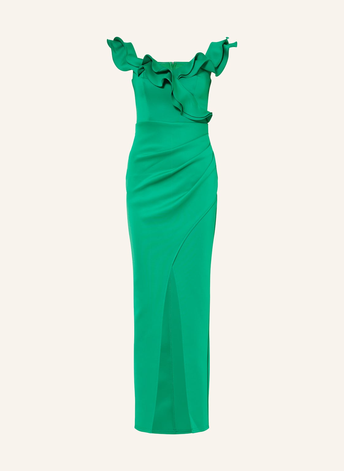 Lipsy Abendkleid Mit Volants gruen Lipsy Abendkleid Mit Volants gruen von Lipsy