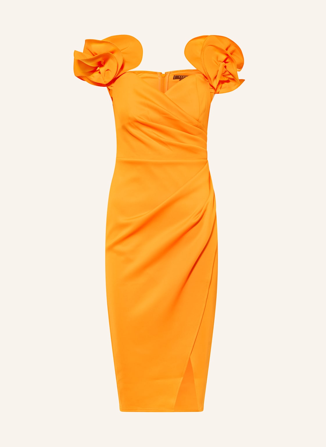 Lipsy Cocktailkleid Mit Volants orange von Lipsy