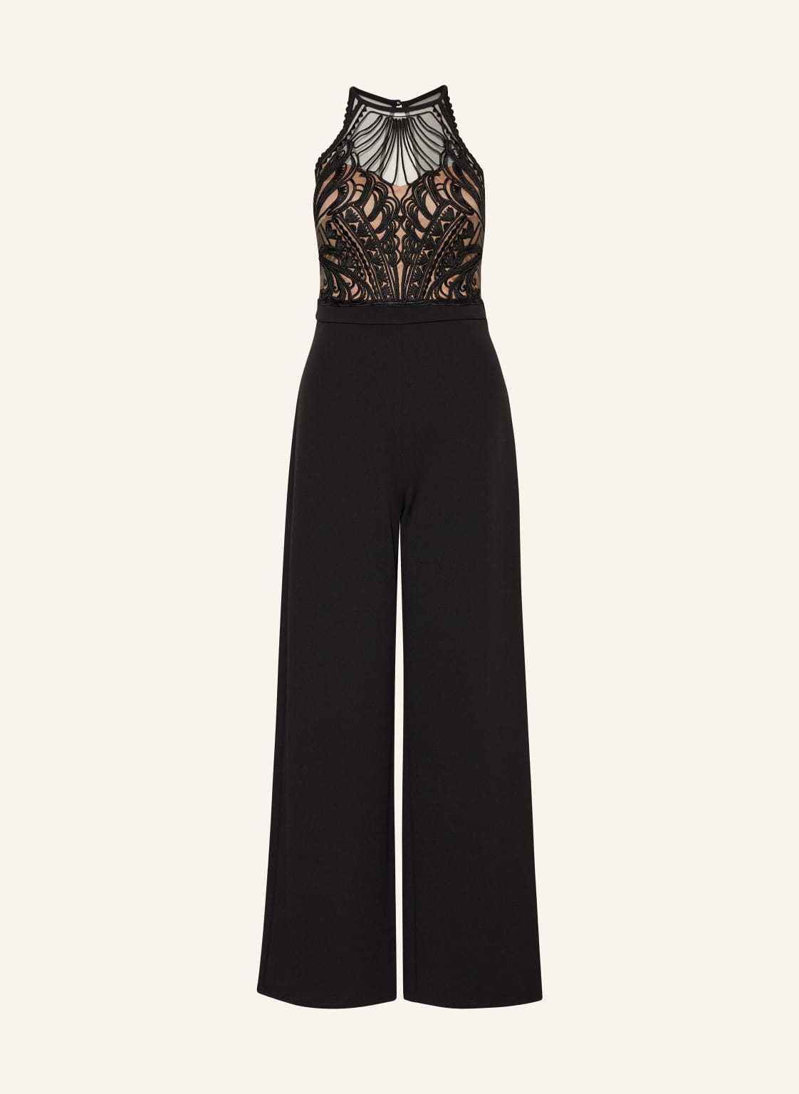 Lipsy Jumpsuit Mit Spitze schwarz von Lipsy