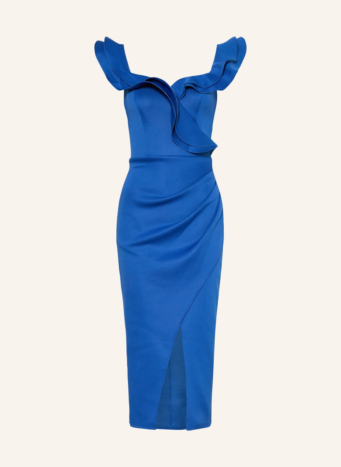 Lipsy Kleid Bardot Mit Volants blau Lipsy Kleid Bardot Mit Volants blau von Lipsy