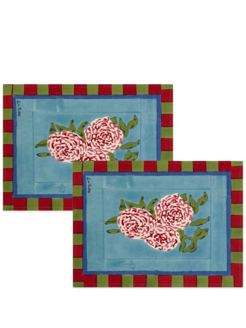 Lisa Corti American Mat placemat (set of two) - Blue von Lisa Corti