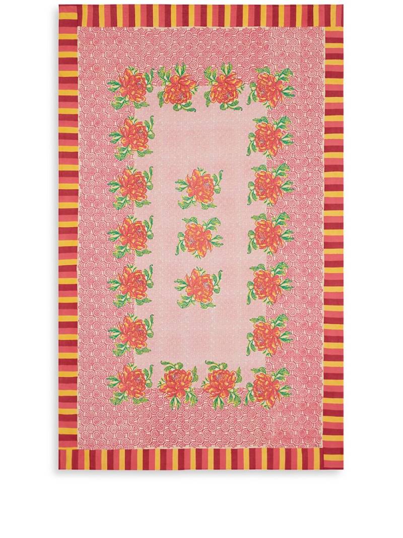 Lisa Corti Camelia Magenta rectangular tablecloth - Pink von Lisa Corti