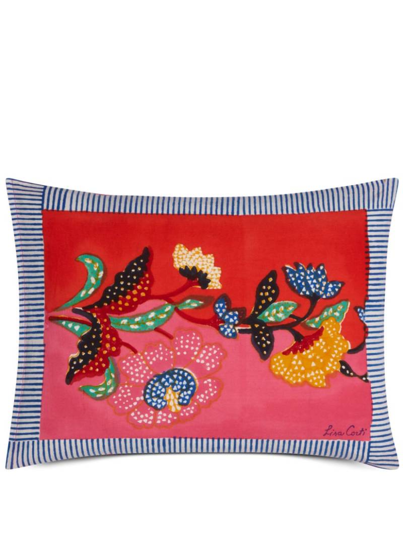 Lisa Corti Indonesian cotton cushion (30cm x 40cm) - Pink von Lisa Corti