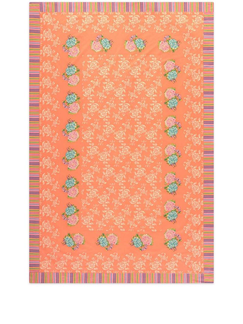 Lisa Corti Kandem Queen Peach tablecloth (180cm x270cm) - Orange von Lisa Corti