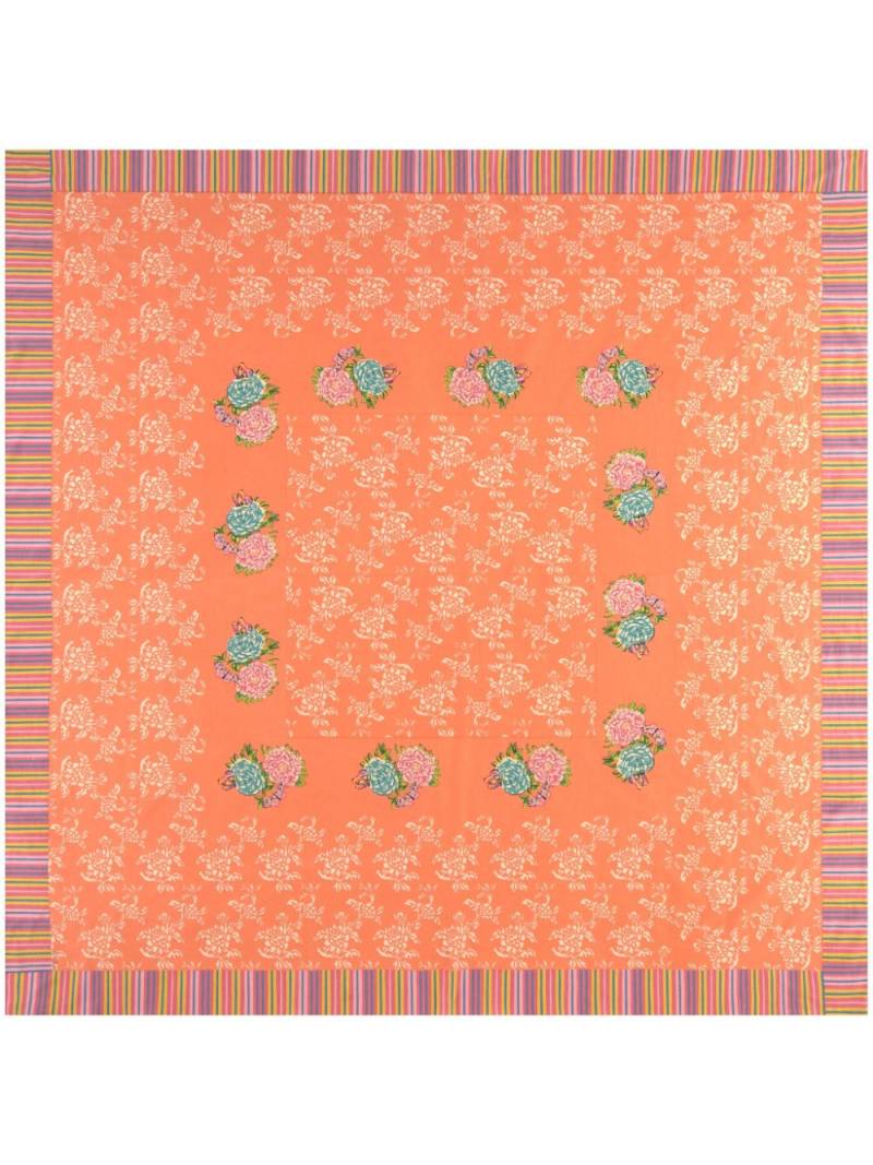 Lisa Corti Kandem Queen Peach tablecloth (220cm x 220cm) - Orange von Lisa Corti