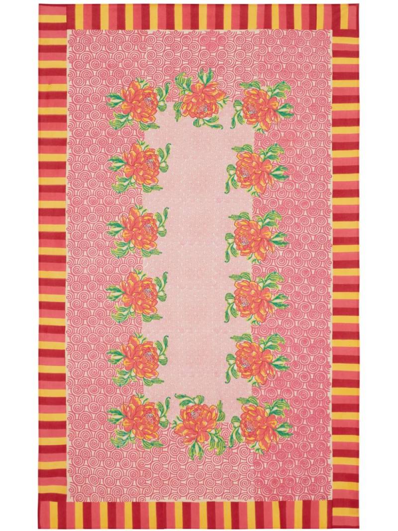 Lisa Corti floral-print cotton table cloth - Pink von Lisa Corti