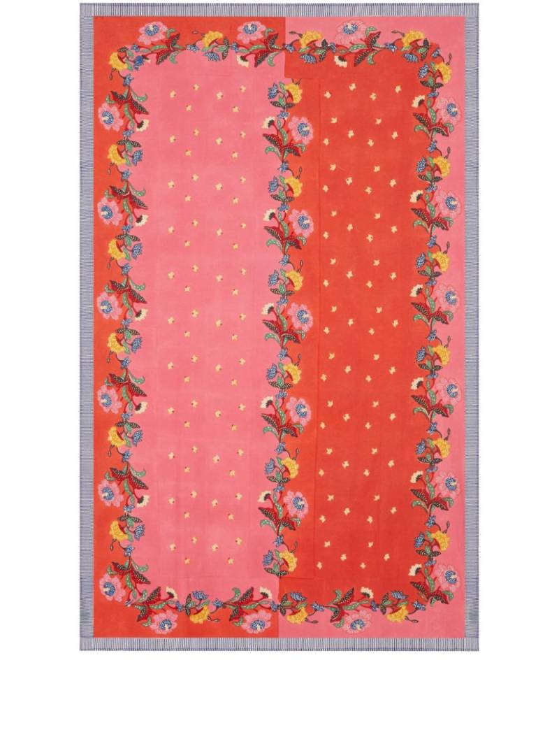 Lisa Corti floral-print cotton table cloth - Red von Lisa Corti