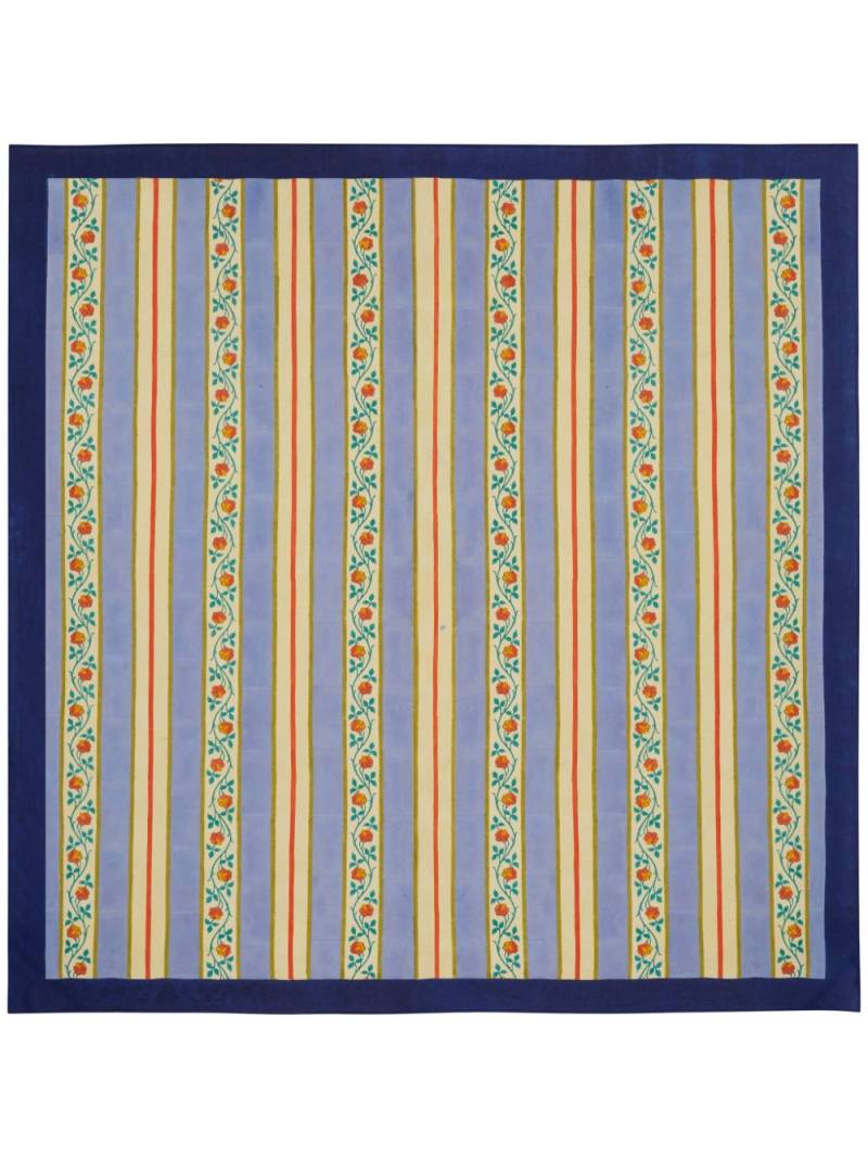 Lisa Corti floral-print striped table cloth - Blue von Lisa Corti