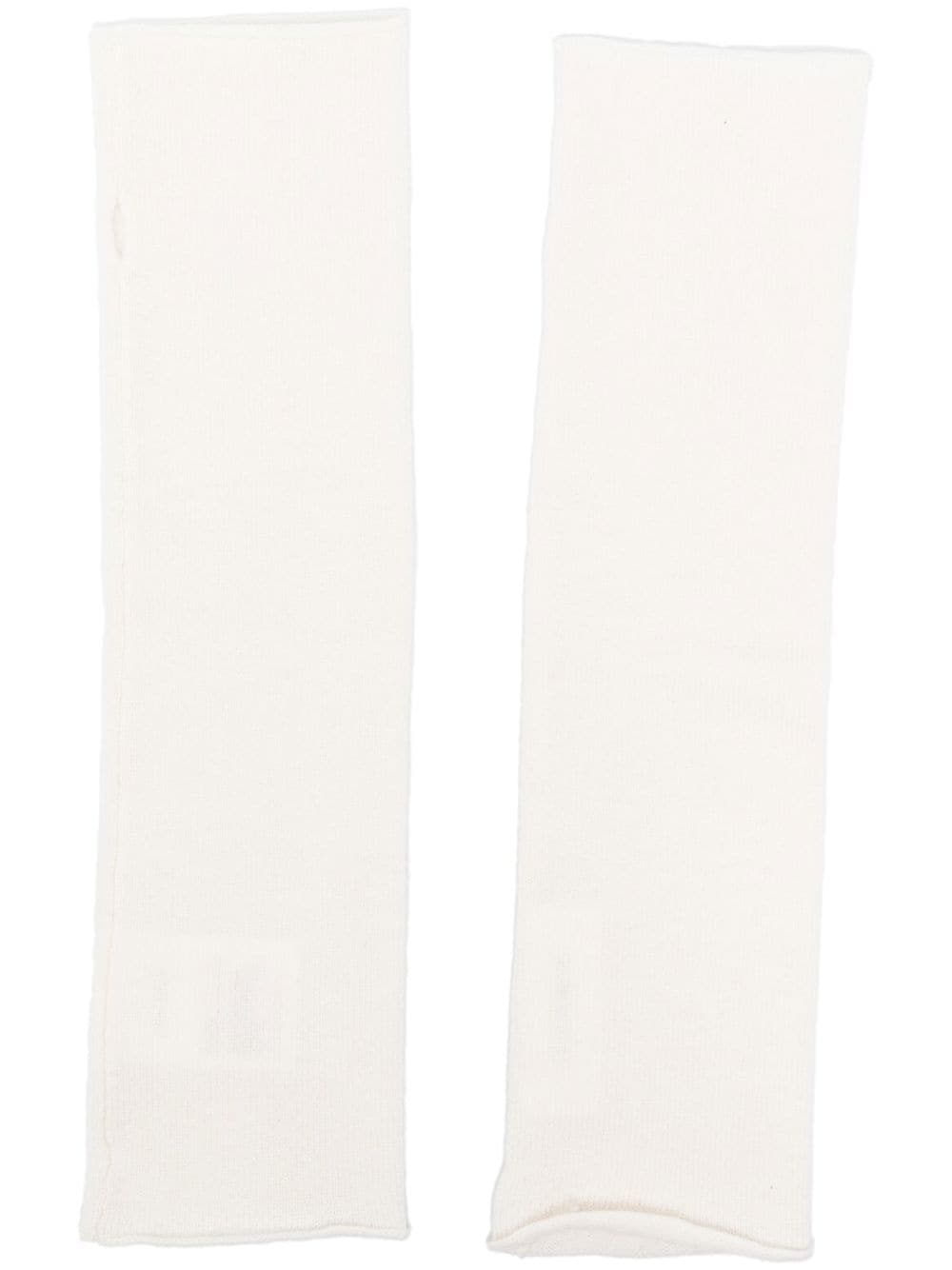 Lisa Yang Aspen cashmere fingerless gloves - White von Lisa Yang