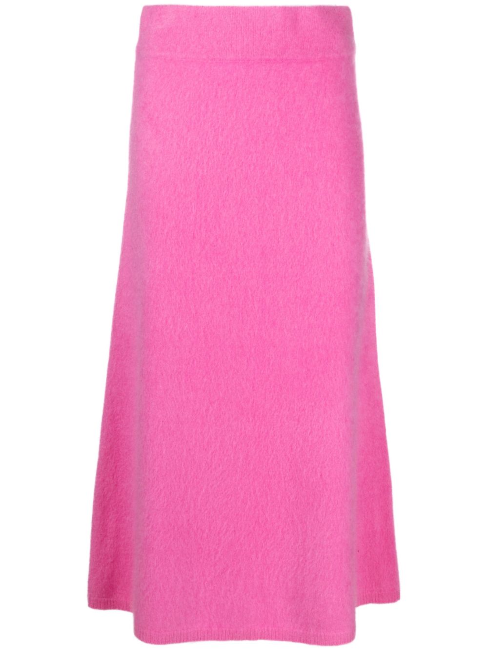 Lisa Yang Asta brushed cashmere midi skirt - Pink von Lisa Yang