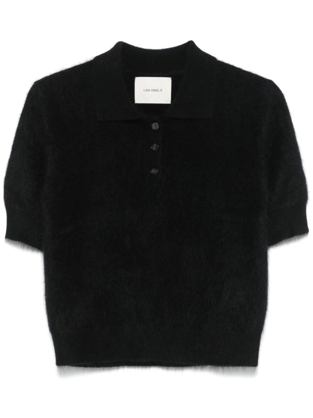 Lisa Yang Carolyn polo top - Black von Lisa Yang