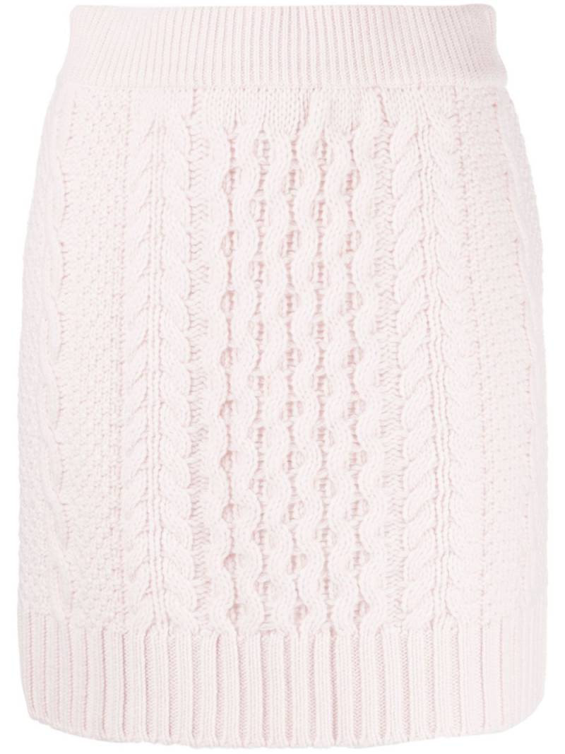 Lisa Yang Estelle cable-knit cashmere miniskirt - Pink von Lisa Yang