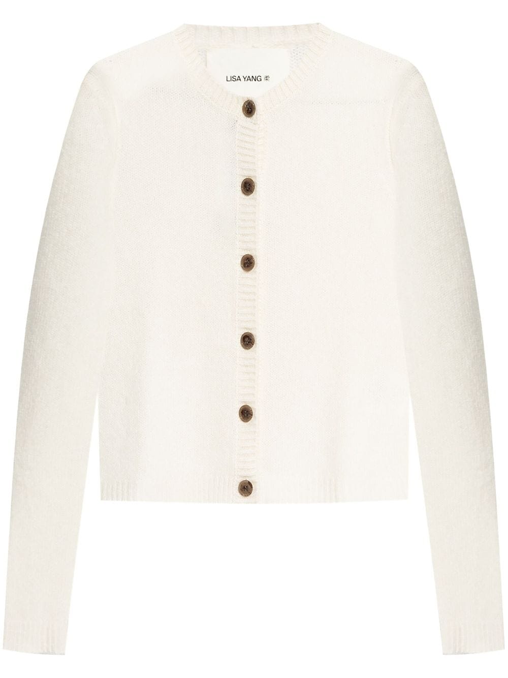 Lisa Yang Felicia button-fastening cashmere cardigan - White von Lisa Yang