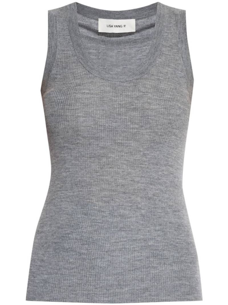 Lisa Yang Ina ribbed top - Grey von Lisa Yang