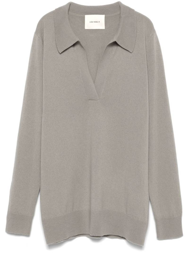 Lisa Yang Josefine blouse - Grey von Lisa Yang