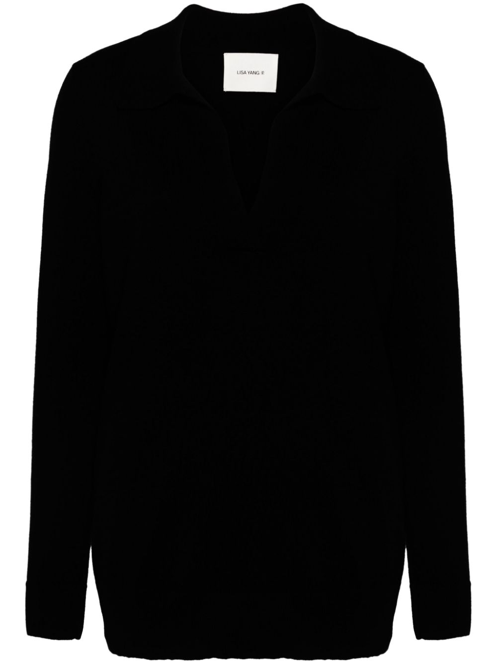 Lisa Yang Josefine cashmere polo jumper - Black von Lisa Yang