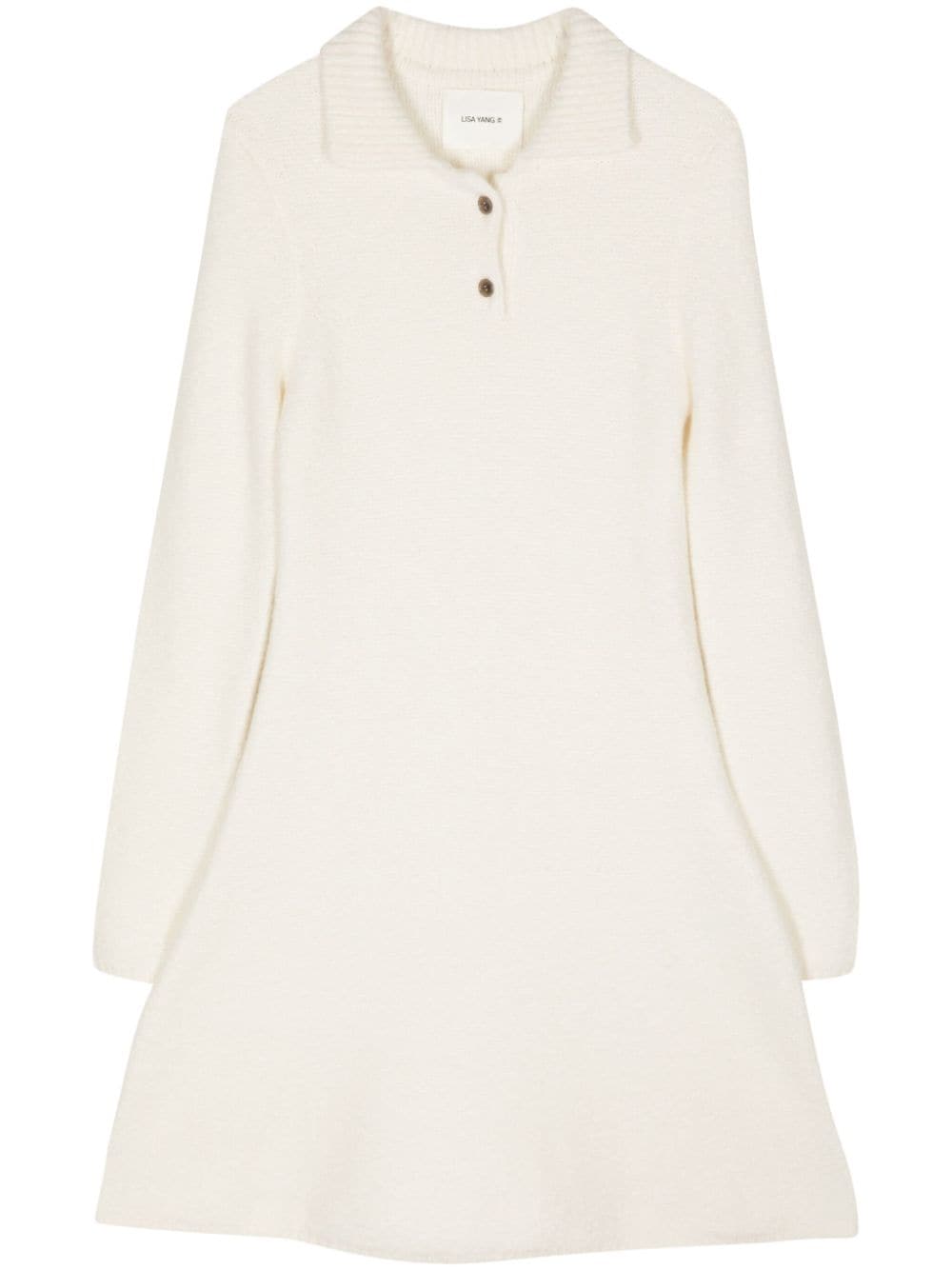 Lisa Yang Leah knitted mini dress - White von Lisa Yang