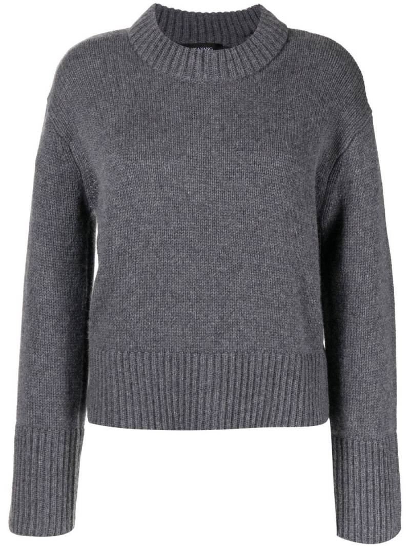 Lisa Yang crew neck cashmere jumper - Grey von Lisa Yang