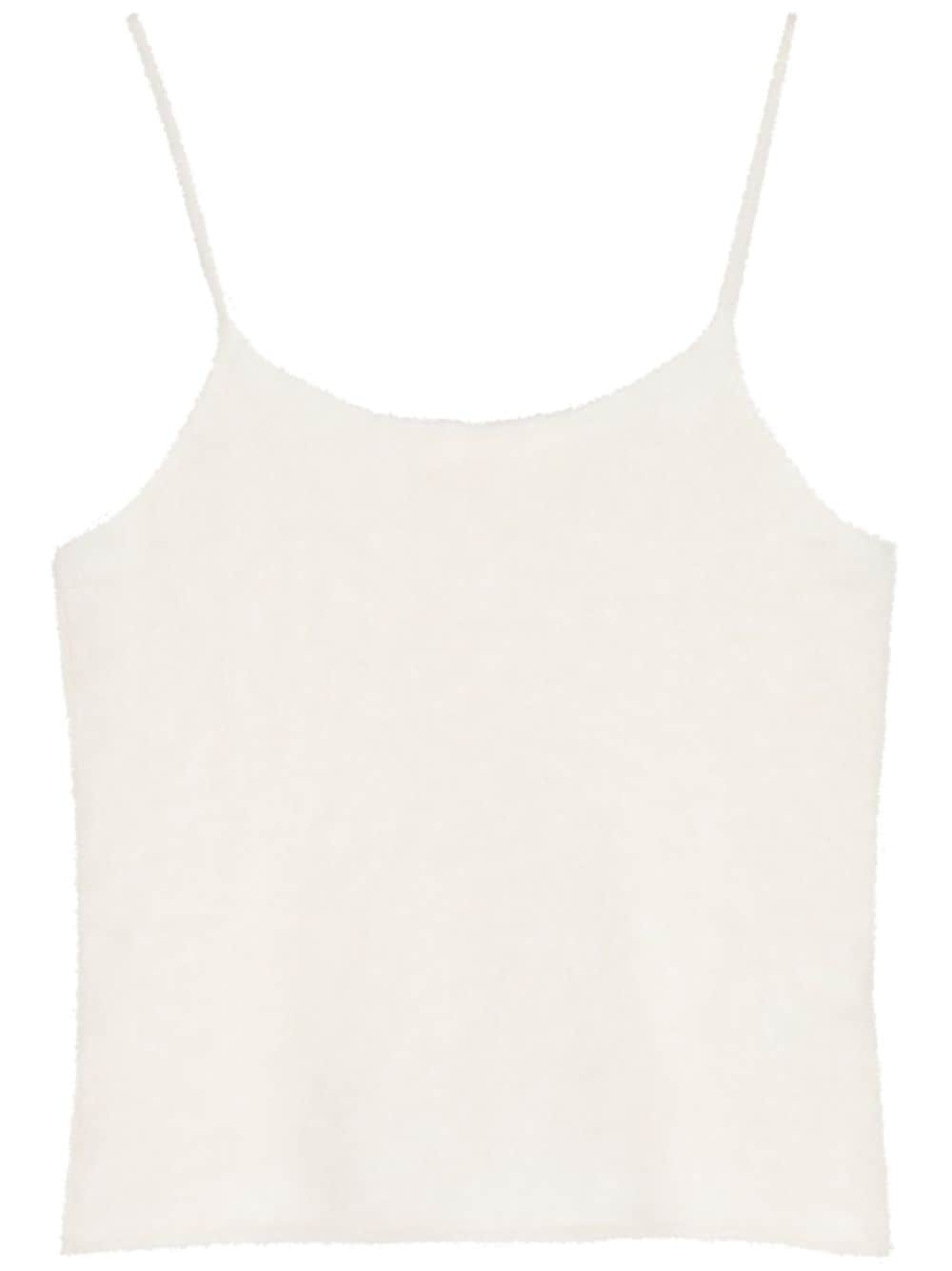 Lisa Yang fleece cashmere tank top - White von Lisa Yang