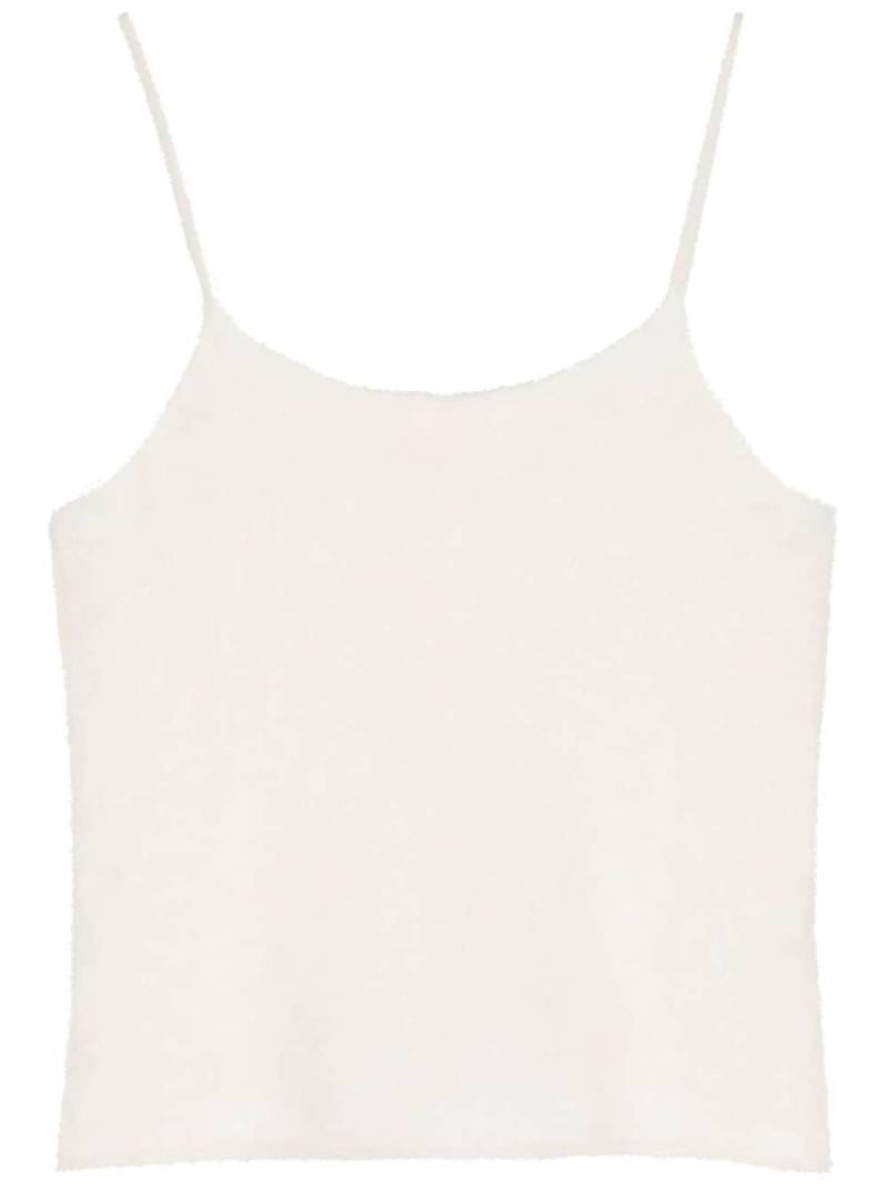 Lisa Yang fleece cashmere tank top - White von Lisa Yang