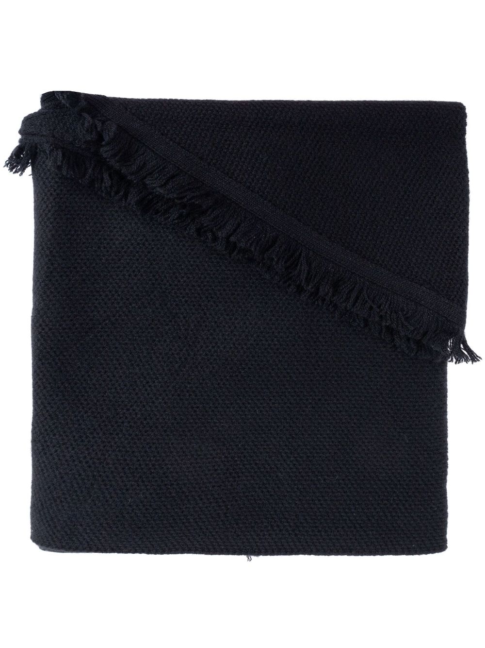 Lisa Yang frayed-edge scarf - Black von Lisa Yang