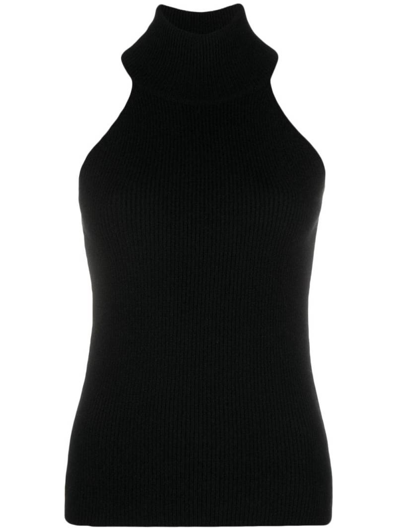 Lisa Yang turtleneck cashmere tank top - Black von Lisa Yang