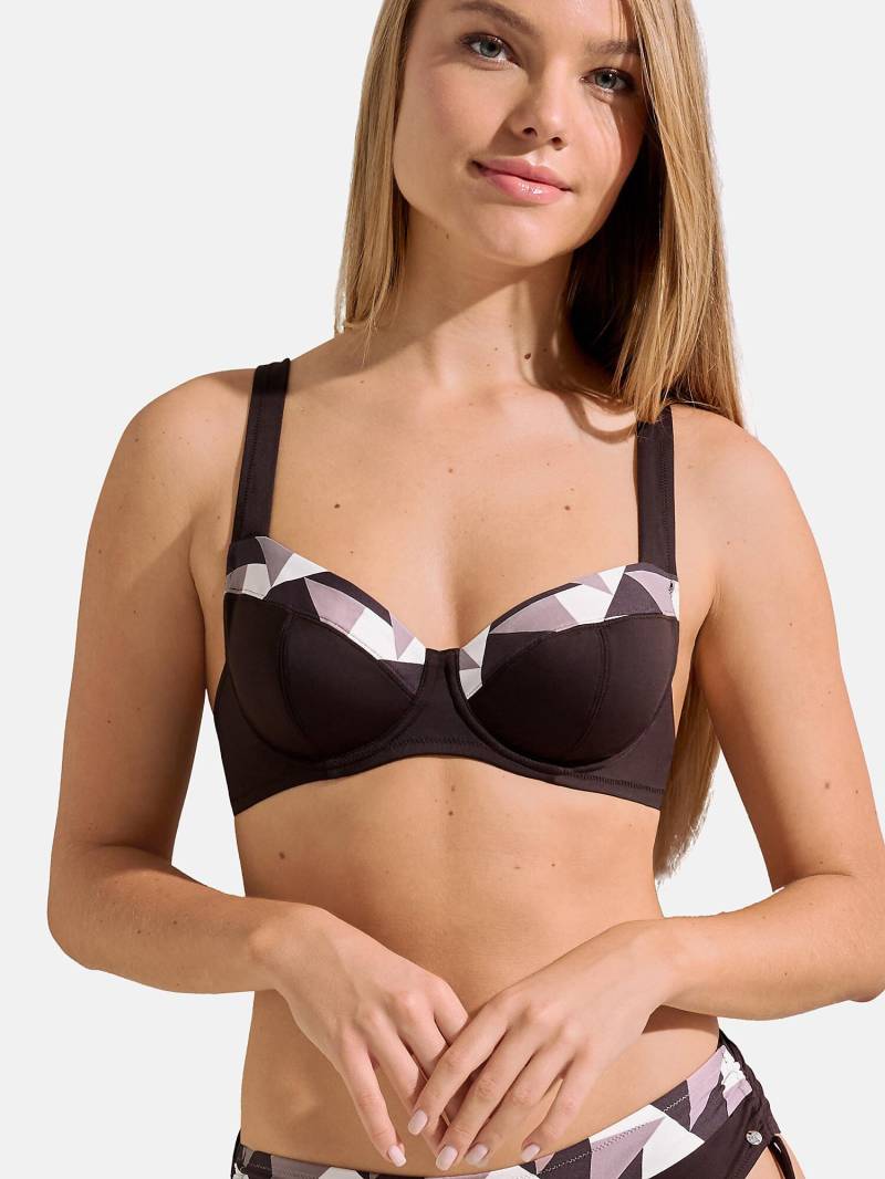 Armatured Bikini-oberteil Toulouse Unisex Braun C/42 von Lisca