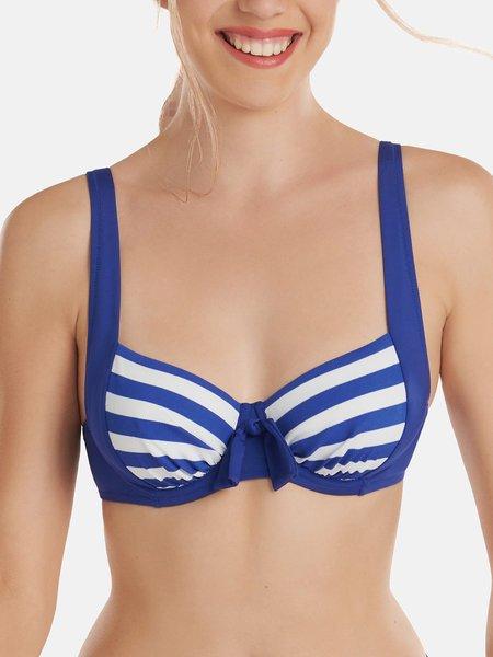 Armaturiertes Badeanzugoberteil Rhodes Damen Blau D/42 von Lisca