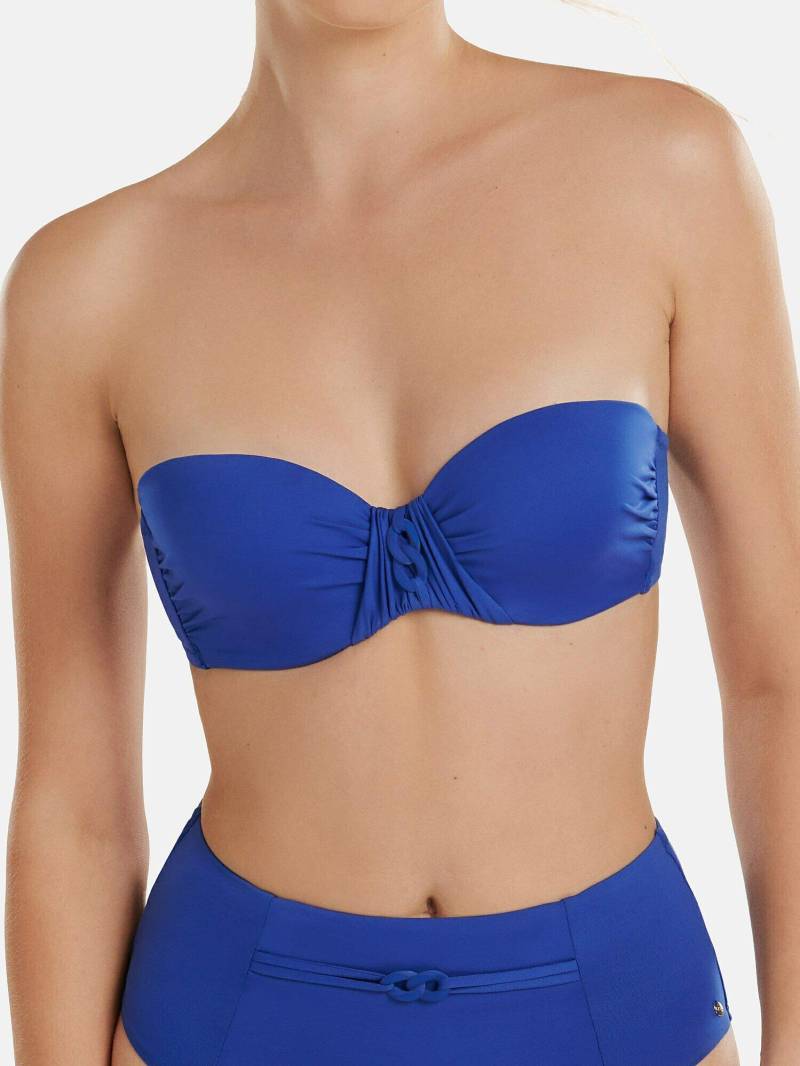 Badeanzug-oberteil Bandeau-balconnet Palma Damen Blau D/38 von Lisca