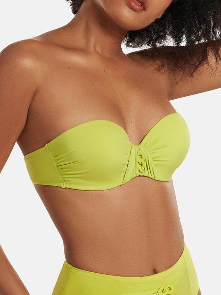 Badeanzug-oberteil Bandeau-balconnet Palma Damen Grün D/40 von Lisca