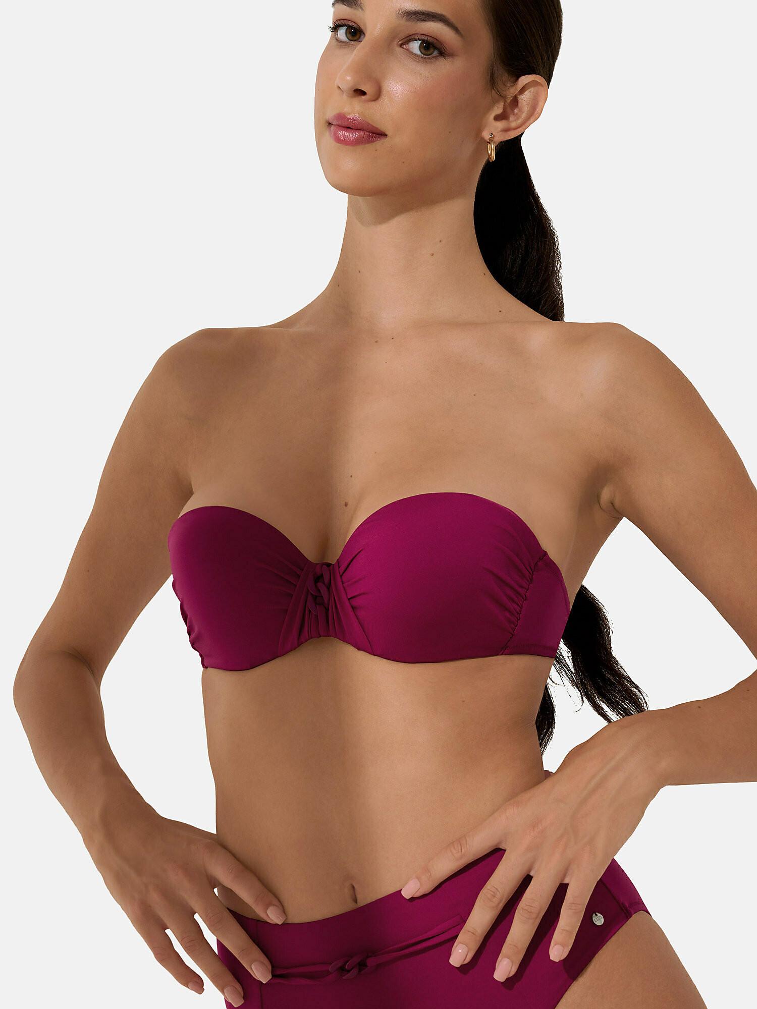 Badeanzug-oberteil Bandeau-balconnet Vorgeformt Palma Damen Violett C/38 von Lisca