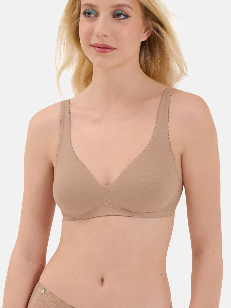 Bh Ohne Bügel Lucky Damen Light Beige C/80 von Lisca